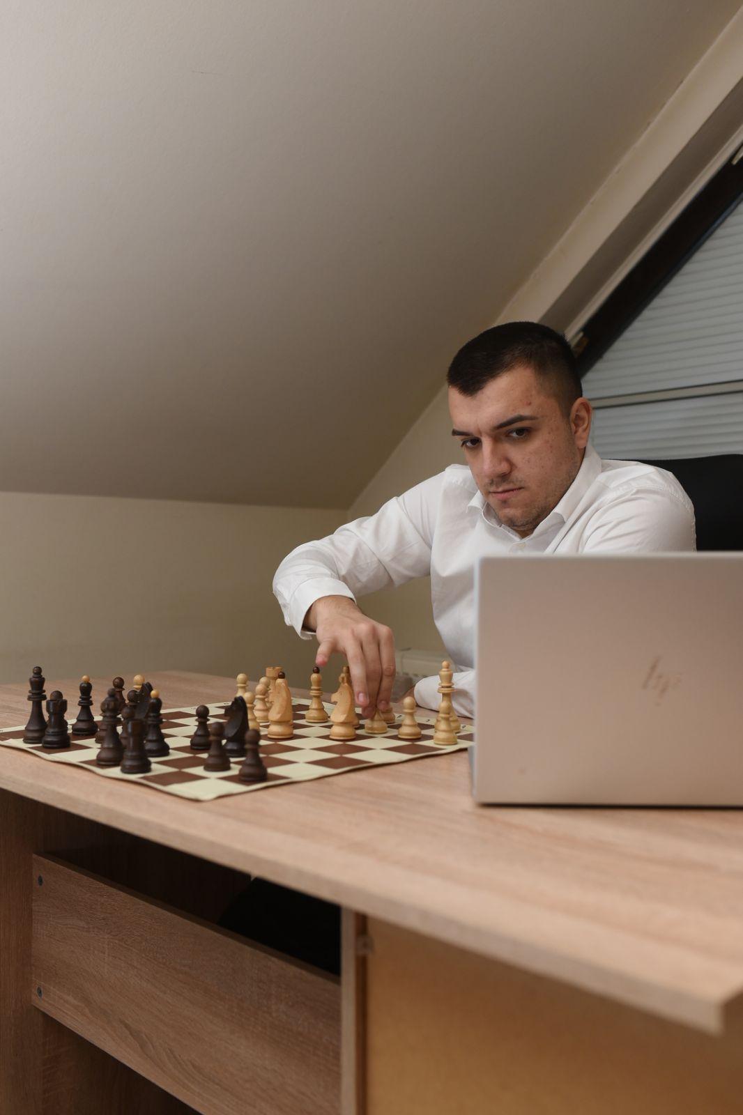 A thoughtful chess player